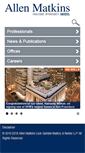 Mobile Screenshot of cswanson.allenmatkins.com